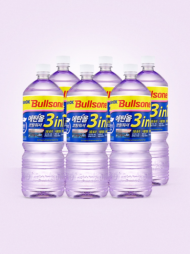 [불스원] 레인OK 에탄올 3in1 코팅 워셔액 1800ml 6개 솔직 사용 후기
