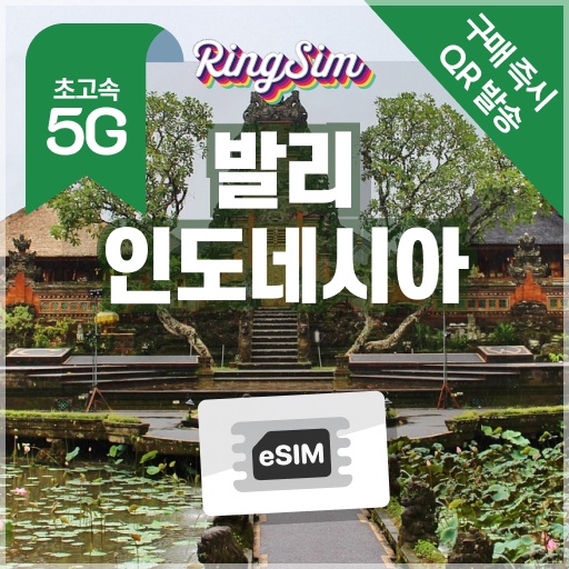 인도네시아 이심 5G 데이터 무제한 발리 자카르타 esim 사용 후기