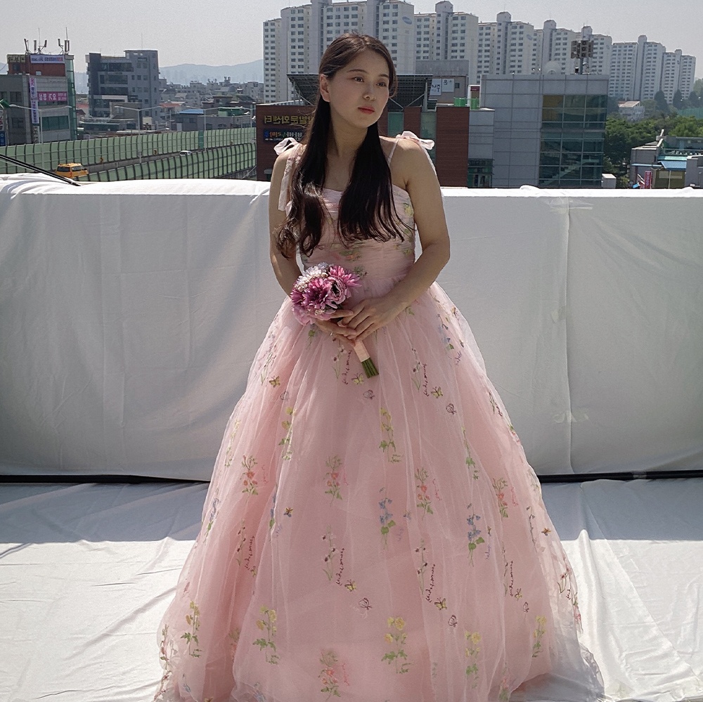 “센트레나 플라워 핑크캉캉 유색드레스” 솔직 사용 후기, 이 드레스 없이는 못 살아요